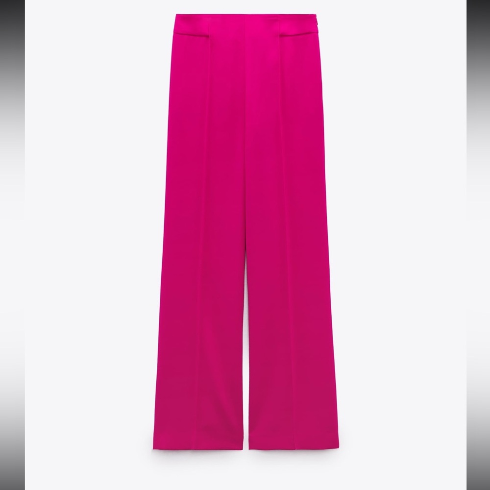 Zara Flowly Pants- Fuchsia